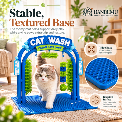 BANDUMU Cat Wash™ | Self-Grooming & Play Station